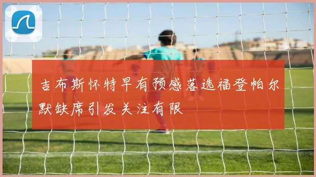 吉布斯怀特早有预感落选福登帕尔默缺席引发关注有限